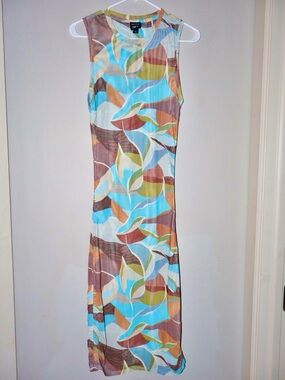 Sofía Richie x Bar III Sleeveless Multicolor Abstract Print Dress